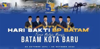 Badan Pengusahaan Batam (BP Batam) akan melaksanakan perayaan puncak Hari Bakti ke-52 Tahun 2023 pada Kamis (26/10/2023).