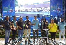 Kepala BP Batam Muhammad Rudi resmi menutup rangkaian Jambore Sepeda Lipat Nasional (Jamselinas) ke XII Batam Tahun 2023, Sabtu malam (11/11/2023).